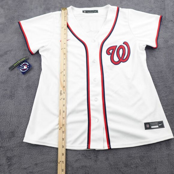 Washington Nationals Jersey Womens Large White Patrick Corbin 46 Mlb Baseball - Picture 7 of 16